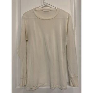 Vintage WinterSilks Base Layer Thermal White Cream Long Sleeve Women's Medium/L